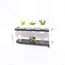 Ver imagem 1 de Estante Suspensa Decorativa Chamego Md044 40cm Mdp Preto 14x40x20:branco