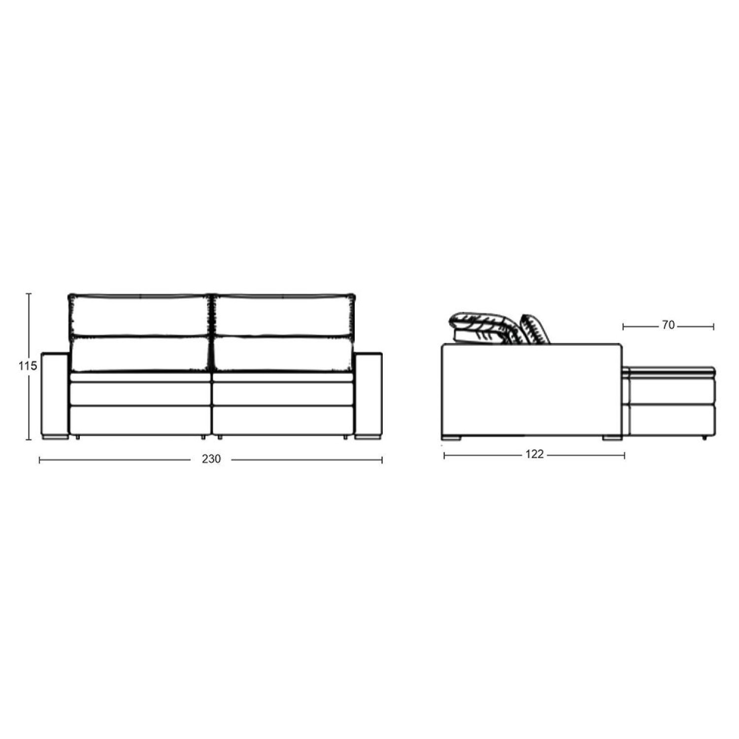 Sofá 4 Lugares Retrátil Reclinável Molas Ensacadas 230cm Palladium Arte Cúbica Estofados - 3