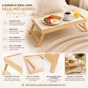 Ver mais imagens de Mesa Bandeja Madeira Pinus Dobravel Cafe da Manha Cama Suporte Notebook Lanche Refeicao