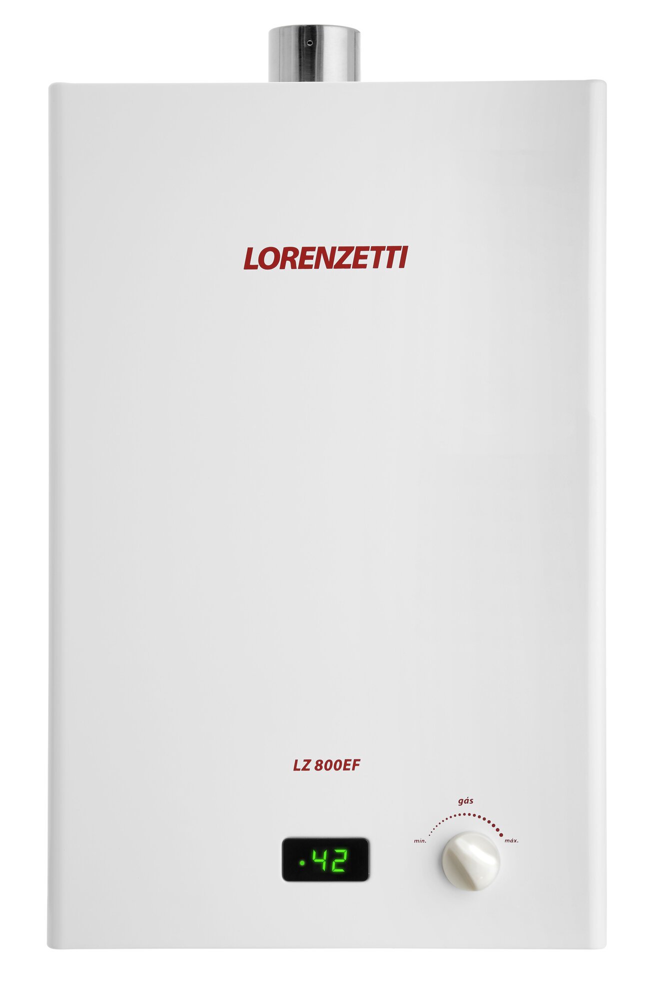 Aquecedor de Água Lorenzetti LZ 800EF Modelo Novo Vazão 8 Litros Exaustão Forçada - Gás - 1