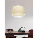 Ver imagem 3 de Lustre Sala de Jantar com Desvio Vivare Md-4400 Cúpula em Tecido 55cm Algodão-crú 127/220v