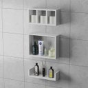 Ver imagem 3 de Kit 3 Nicho Decorativo Banheiro, Sala, Cozinha 100%MDF