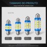 Lâmpada Torpedo Festoon 12 Chip Led 41mm 4300k Branco Quente Canbus 12v Distribuído Frc Magazine Con - 6