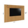 Painel para TV até 75 Polegadas 1 Prateleira Brise 2.2 783243 EDN Móveis - 3