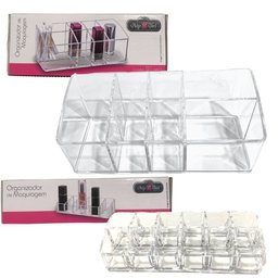 Kit 2 Organizadores Maquiagem Batons Cosméticos Resistente Fwb Organizador de Mesa, Organizador de M - 3
