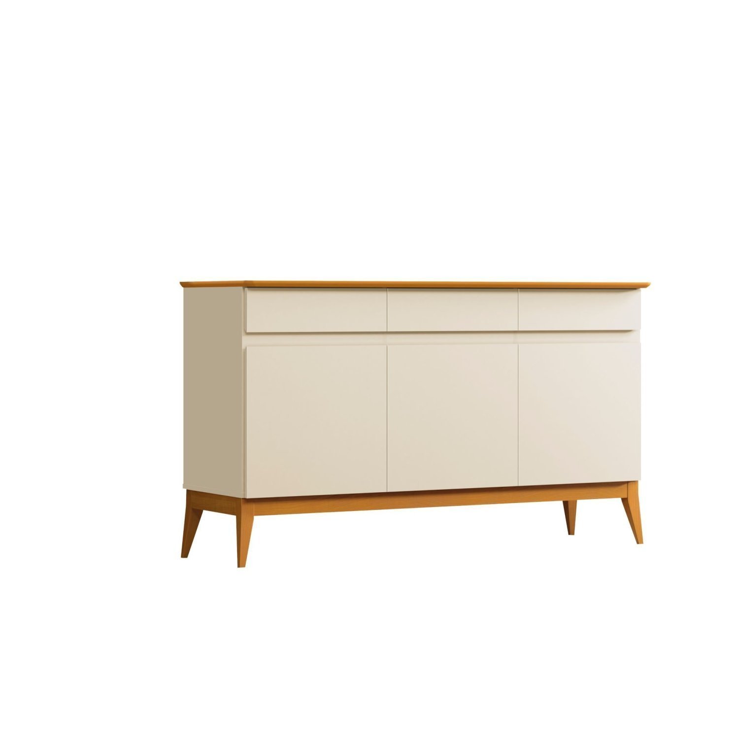 Buffet Aparador 141cm 3 Portas 3 Gavetas Magnum - 2