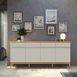 Buffet Aparador 187cm 4 Portas 4 Gavetas Magnum   - 1