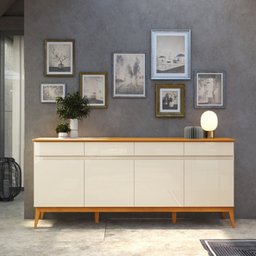 Buffet Aparador 187cm 4 Portas 4 Gavetas Magnum - 1