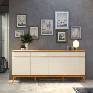 Buffet Aparador 187cm 4 Portas 4 Gavetas Magnum