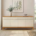 Ver imagem 2 de Buffet Aparador 187cm com 4 Portas e 4 Gavetas em MDF Cedro Magnum Premium