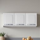 Ver imagem 1 de Armário de Cozinha em Aço 3 Portas 105cm Rose Itatiaia Branco