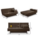 Ver imagem 2 de Sofá Cama 3 Lugares 1,80m Diana Suede Adonai Estofados