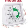 Secura Timer Visual de 60 Minutos para Sala de Aula e Estudo (verde e Branco) - 7