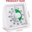 Ver imagem 7 de Secura Timer Visual de 60 Minutos para Sala de Aula e Estudo (verde e Branco)