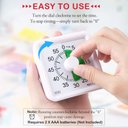 Ver imagem 2 de Secura Timer Visual de 60 Minutos para Sala de Aula e Estudo (verde e Branco)