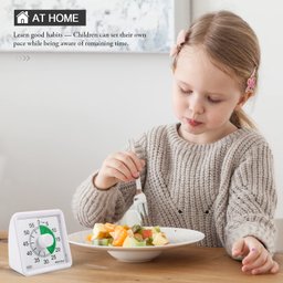Secura Timer Visual de 60 Minutos para Sala de Aula e Estudo (verde e Branco) - 5