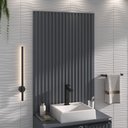 Ver imagem 5 de Conjunto Cecília 60cm com Painel Ripado e Espelho Orgânico Led - Fabribam