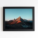 Ver imagem 1 de Giau Pass Montanha Paisagem Quadro Moldura Preta 60x40cm
