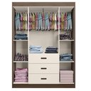 Ver imagem 6 de Conjunto Infantil Livia Off White/Carvalho Cômoda e Roupeiro Canaã