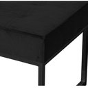 Ver imagem 3 de Puff Banqueta Retangular Karina Sala Estar Preto/veludo:preto