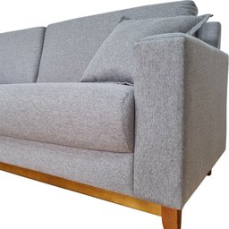 Sofá Slim Living Vintage 3 Lugares 220cm em Linho Arte Cúbica Estofados - 7