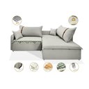 Ver imagem 3 de Sofá Valence Slim sem Caixa Premium 1,60m Softgel 33 Linho Palha