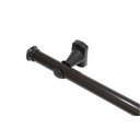 Ver imagem 1 de Kit Varão Para Cortina 2,50 Metros 28Mm Preto  Compacto