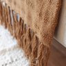 Manta Xale Sofá Algodão Caramelo Marrom 1,40 X 1,40 - 1