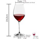 Ver imagem 3 de Jogo 6 Taças de Vinho Cristal Titânio Flamenco Bohemia 550ml