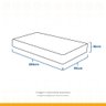 Colchão Solteiro King Espuma D33 Firm Confort 96x203x18cm Branco/cinza Suporta até 120kg por - 3