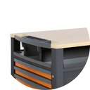 Ver imagem 6 de Carrinho de Ferramentas Supertank 1200kg Laranja Cinza com Tampo de Madeira 10 Gavetas Rsc28-o Beta