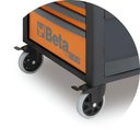 Ver mais imagens de Carrinho de Ferramentas Supertank 1200kg Laranja Cinza com Tampo de Madeira 10 Gavetas Rsc28-o Beta