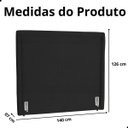 Ver imagem 7 de Cabeceira de Cama Box Estofada 140 Cm Casal Stela Suede