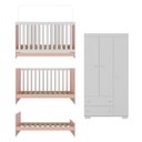 Ver imagem 6 de Quarto Infantil com Berço Colchão Incluso e Guarda-roupas Algodão Doce Multimóveis Mp4248