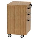 Ver imagem 4 de Gaveteiro Pasta Suspensa 2 Gavetas Rodízios e Chave 46 Cm Me4196 Amendoa Tecno Mobili Amendoa