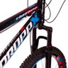 Bicicleta Freeride Aro 26 Quadro 13 Alumínio 21v Freio a Disco Mecânico Azul Vermelho - Dropp - 5