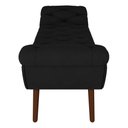 Ver imagem 4 de Puff Recamier Calçadeira 140cm Pés Palito Madeira Vêneto P02 Veludo Preto - Mpozenato