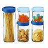 Jogo de Potes Herméticos de Vidro com Tampa 5pçs Casambiente - 1