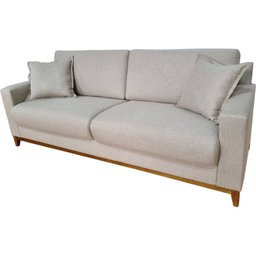 Sofá Slim Living Vintage 3 Lugares 220cm em Linho Arte Cúbica Estofados - 6