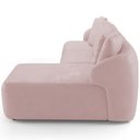 Ver imagem 7 de Sofá 4 Lugares com Chaise Direito Sala Living 288cm Arlo F04 Veludo Rosê- Lyam Decor