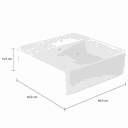 Ver imagem 3 de Cuba de Apoio Deca 40x40 L.11040.m.17 Quadrada com Mesa Branca