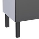 Ver imagem 3 de Gabinete de Aço para Pia 140cm Juno/apolo 4 Gavetas Cozimax Preto