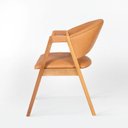 Ver mais imagens de Kit 4 Cadeiras de Jantar Estofadas em Madeira Maciça e Courino Hibisco