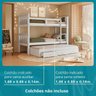 Treliche Solteiro Madeira Maciça Reforçada Cama Aux Gavetas - 4