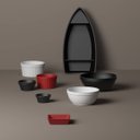 Ver imagem 4 de Cumbuca de Plástico 500ml Preto 14x6cm Servir Shimeji Sorvete Sopa Sobremesa Caldo Uno Coza