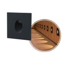 Ver imagem 6 de Embutido Led 3w Balizador Parede Quadrado Bco Quente - Preto - Preto