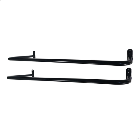 Duas Araras Fixas de Parede 80cm Aço Estrutura Reforçada Lojas Closets Ambientes Residenciais
