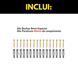 Duas Araras Fixas de Parede 80cm Aço Estrutura Reforçada Lojas Closets Ambientes Residenciais - 7