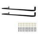 Ver imagem 1 de Duas Araras Fixas de Parede 80cm Aço Estrutura Reforçada Lojas Closets Ambientes Residenciais