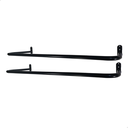 Ver imagem 2 de Duas Araras Fixas de Parede 80cm Aço Estrutura Reforçada Lojas Closets Ambientes Residenciais